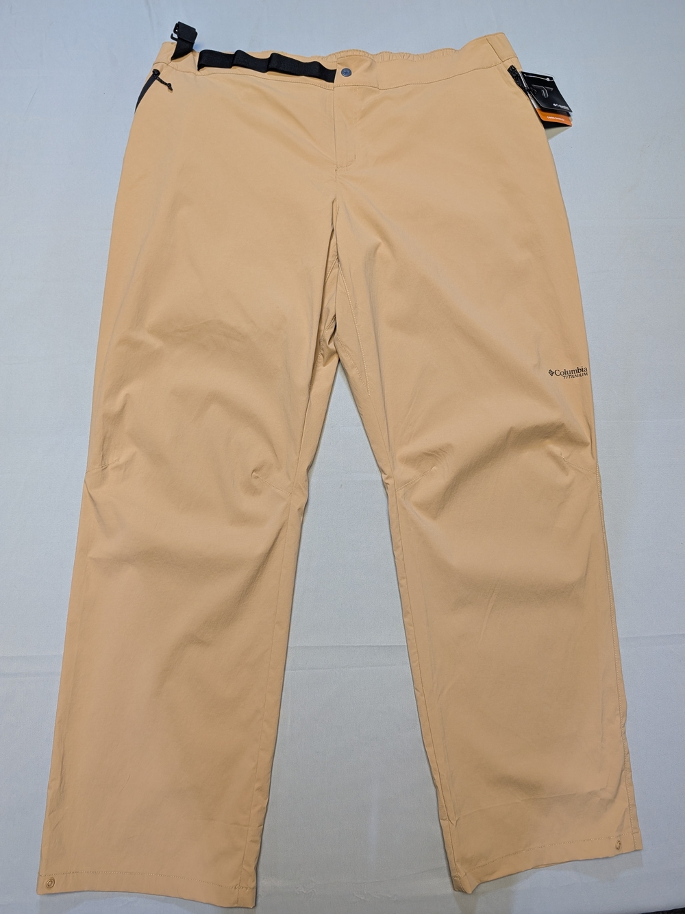 Columbia Titanium Wanoga Pants Women's 22W Regular Tan Straight Leg Omni-Shield